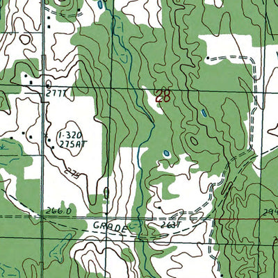 Western Michigan University MI-Wolverine: Authoritative US Topos 1986 digital map