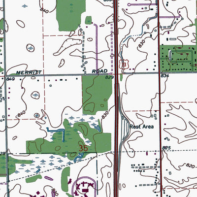Western Michigan University MI-Ypsilanti West: Authoritative US Topos 1967 digital map