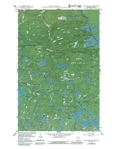 Western Michigan University MN-ONT-Long Island Lake: Authoritative US Topos 1960 digital map