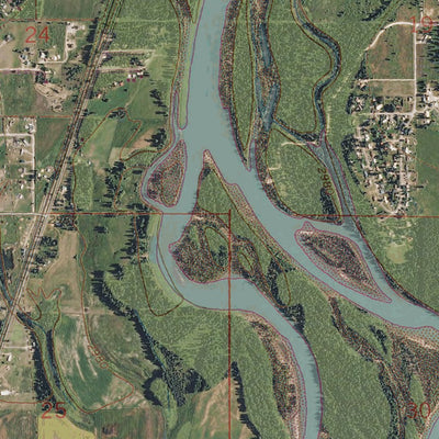 Western Michigan University MT-Columbia Falls South: GeoChange 1956-2011 digital map