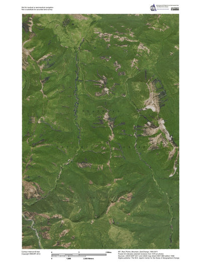 Western Michigan University MT-Red Plume Mountain: GeoChange 1955-2011 digital map