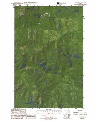 Western Michigan University MT-SUNSET PEAK: GeoChange 1980-2013 digital map