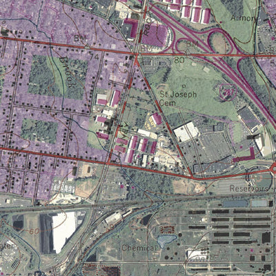 Western Michigan University NJ-Bound Brook: GeoChange 1943-2010 digital map
