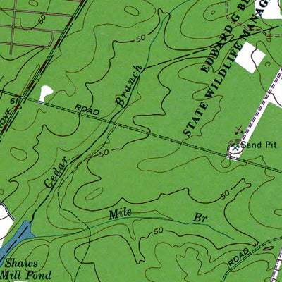 Western Michigan University NJ-Cedarville: Authoritative US Topos 1956 digital map