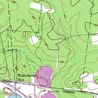 Western Michigan University NJ-Dividing Creek: Authoritative US Topos 1956 digital map