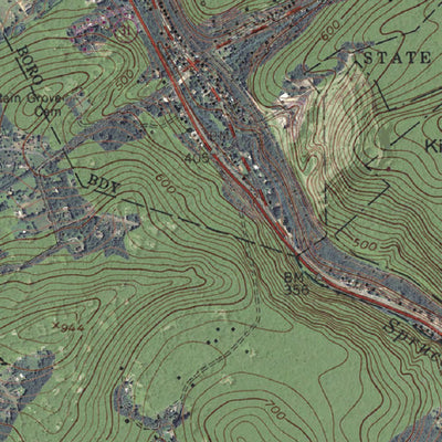 Western Michigan University NJ-High Bridge: GeoChange 1942-2010 digital map