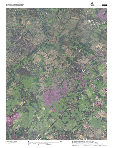 Western Michigan University NJ-Monmouth Junction: GeoChange 1943-2010 digital map