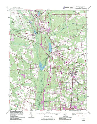 Western Michigan University NJ-Newfield: Authoritative US Topos 1953 digital map
