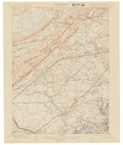 Western Michigan University NJ-NY-Plainfield: Authoritative US Topo Historic 1905 digital map