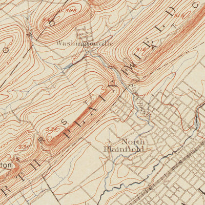 Western Michigan University NJ-NY-Plainfield: Authoritative US Topo Historic 1905 digital map