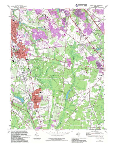 Western Michigan University NJ-Pitman East: Authoritative US Topos 1966 digital map