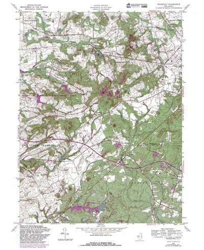 Western Michigan University NJ-Roosevelt: Authoritative US Topos 1956 digital map