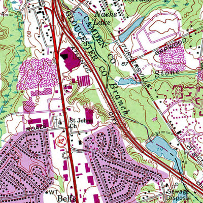 Western Michigan University NJ-Runnemede: Authoritative US Topos 1967 digital map