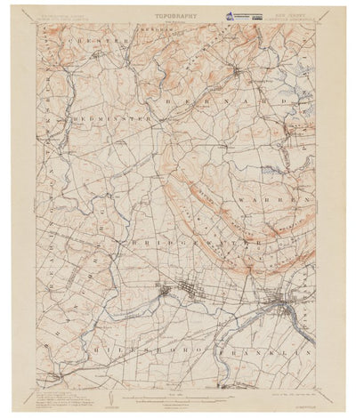 Western Michigan University NJ-Somerville: Authoritative US Topo Historic 1905 digital map