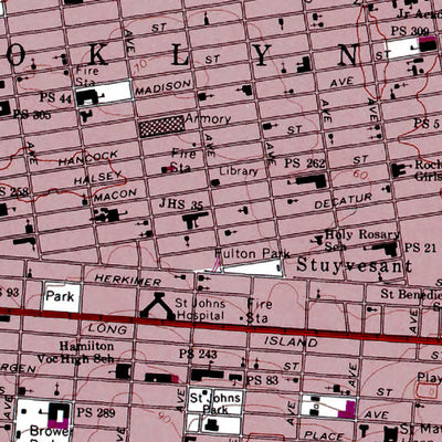 Western Michigan University NY-Brooklyn: Authoritative US Topos 1967 digital map