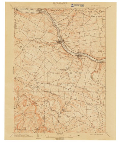Western Michigan University NY-Canajoharie: Authoritative US Topos Historic 1902 digital map