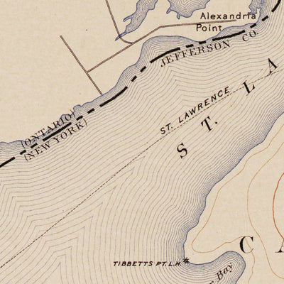 Western Michigan University NY-Cape Vincent: Authoritative US Topos Historic 1907 digital map