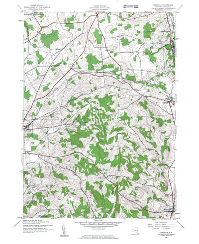 Western Michigan University NY-Cassville: Authoritative US Topos 1943 digital map