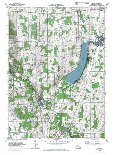 Western Michigan University NY-Castile: Authoritative US Topos 1972 digital map