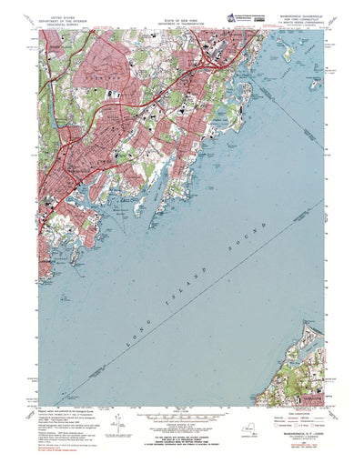 Western Michigan University NY-CT-Mamaroneck: Authoritative US Topos 1967 digital map