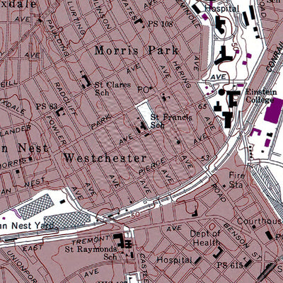 Western Michigan University NY-Flushing: Authoritative US Topos 1966 digital map