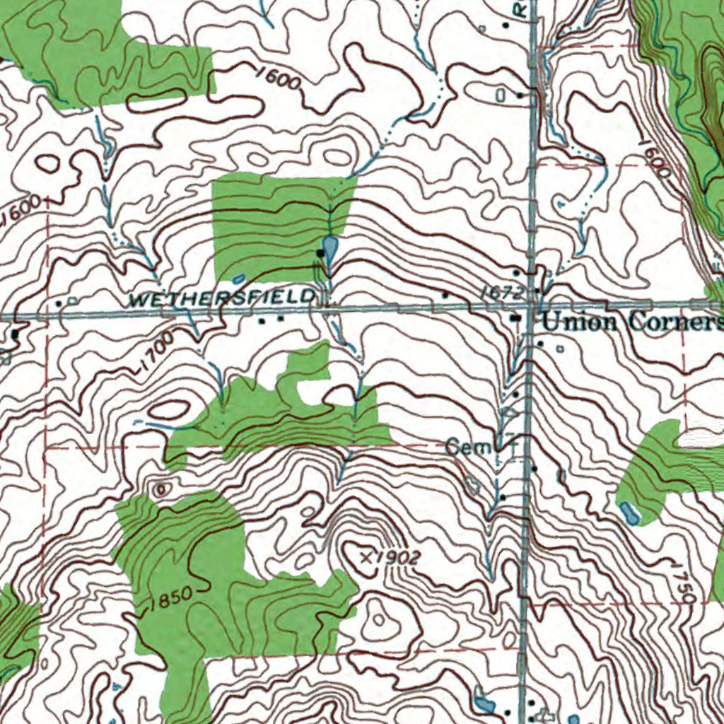 NYJohnsonburg Authoritative US Topos 1966 map by Western Michigan
