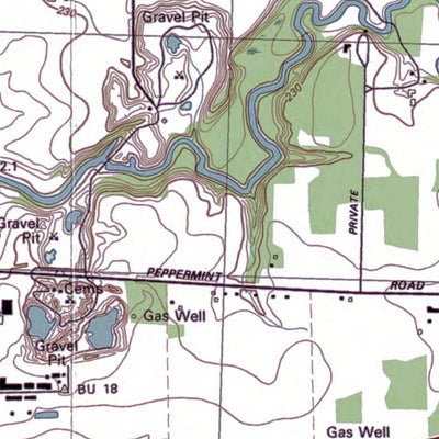 Western Michigan University NY-Lancaster: Authoritative US Topos 1982 digital map