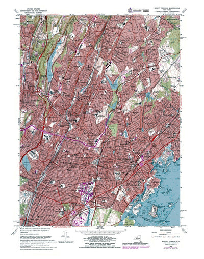 Western Michigan University NY-Mount Vernon: Authoritative US Topos 1966 digital map