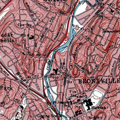 Western Michigan University NY-Mount Vernon: Authoritative US Topos 1966 digital map