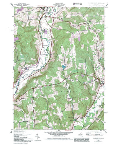 Western Michigan University NY-New Berlin South: Authoritative US Topos 1943 digital map