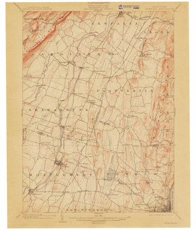 Western Michigan University NY-Newburg: Authoritative US Topos Historic 1903 digital map
