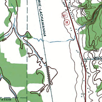 Western Michigan University NY-North Collins: Authoritative US Topos 1960 digital map