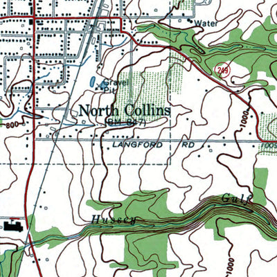 Western Michigan University NY-North Collins: Authoritative US Topos 1960 digital map