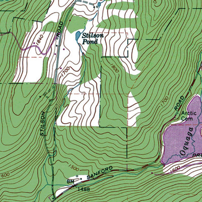 Western Michigan University NY-North Sanford: Authoritative US Topos 1965 digital map