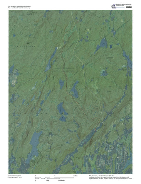 Western Michigan University NY-Oscawana Lake: GeoChange 1956-2011 digital map