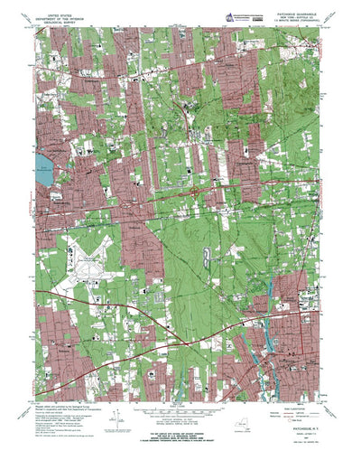 Western Michigan University NY-Patchogue: Authoritative US Topos 1967 digital map