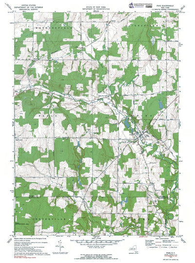 Western Michigan University NY-Pike: Authoritative US Topos 1972 digital map