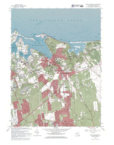 Western Michigan University NY-Port Jefferson: Authoritative US Topos 1967 digital map