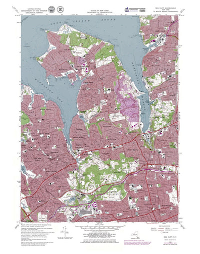 Western Michigan University NY-Sea Cliff: Authoritative US Topos 1968 digital map