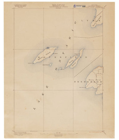 Western Michigan University NY-Stony Island: Authoritative US Topos Historical 1895 digital map