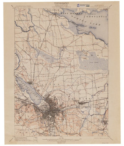 Western Michigan University NY-Syracuse: Authoritative US Topos Historic 1898 digital map