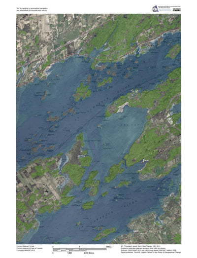 Western Michigan University NY-Thousand Island Park: GeoChange 1957-2011 digital map
