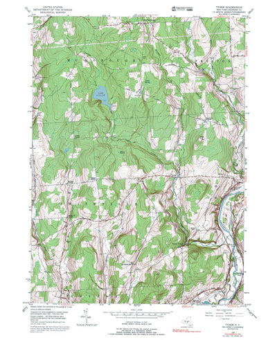 Western Michigan University NY-Tyner: Authoritative US Topos 1949 digital map