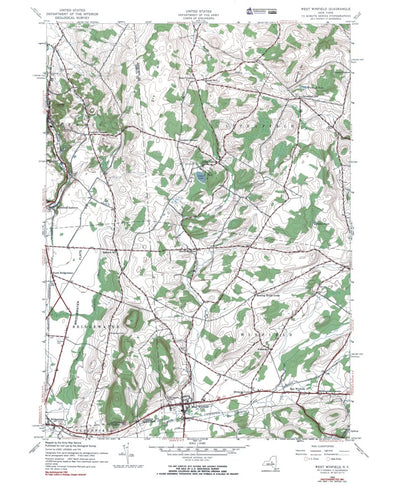 Western Michigan University NY-West Winfield: Authoritative US Topos 1943 digital map