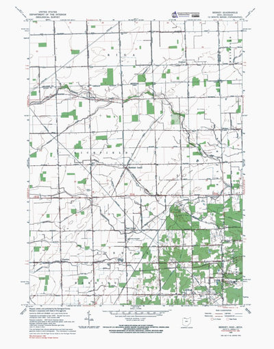 Western Michigan University OH-Berkey: Authoritative US Topos 1966 digital map