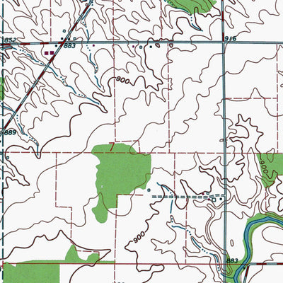 Western Michigan University OH-Bloomville: Authoritative US Topos 1960 digital map