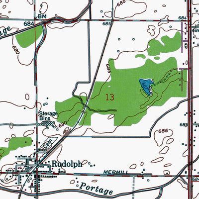 Western Michigan University OH-Bowling Green South: Authoritative US Topos 1958 digital map
