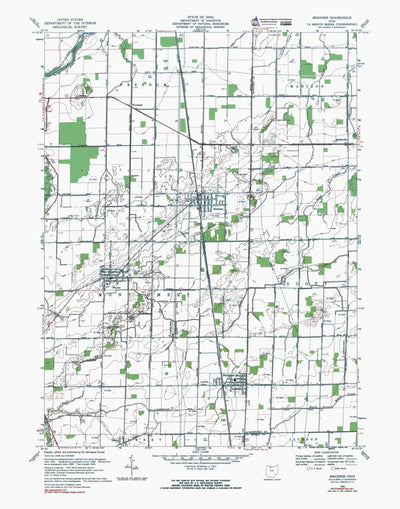 Western Michigan University OH-Bradner: Authoritative US Topos 1969 digital map