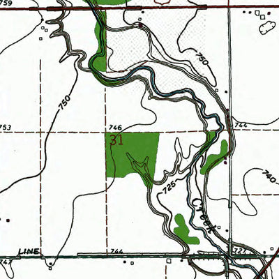 Western Michigan University OH-Bryan: Authoritative US Topos 1973 digital map