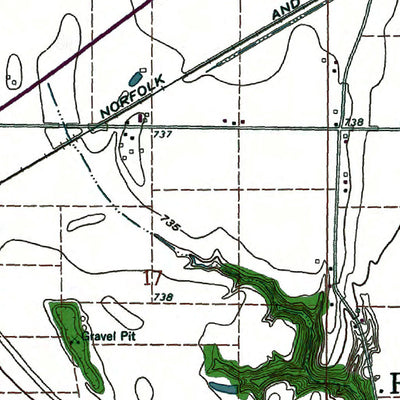 Western Michigan University OH-Defiance East: Authoritative US Topos 1979 digital map
